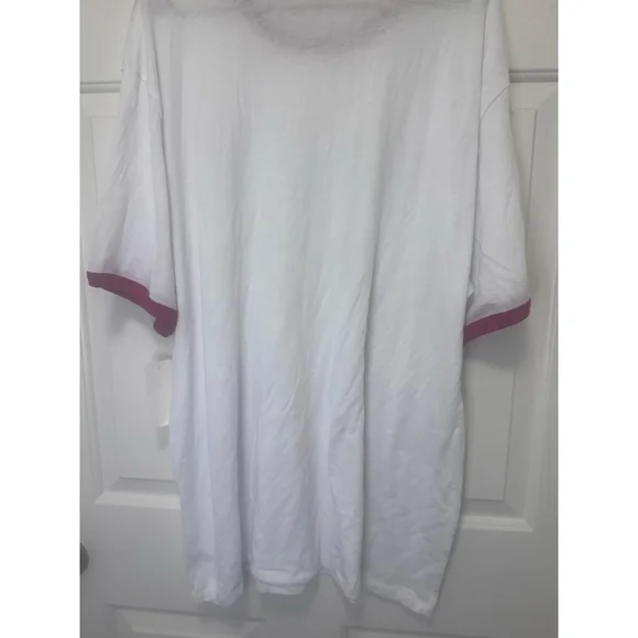 Men's Alternative Apparel White Red Ringer Short Sleeve Tee 3XL - Picture 4 of 5